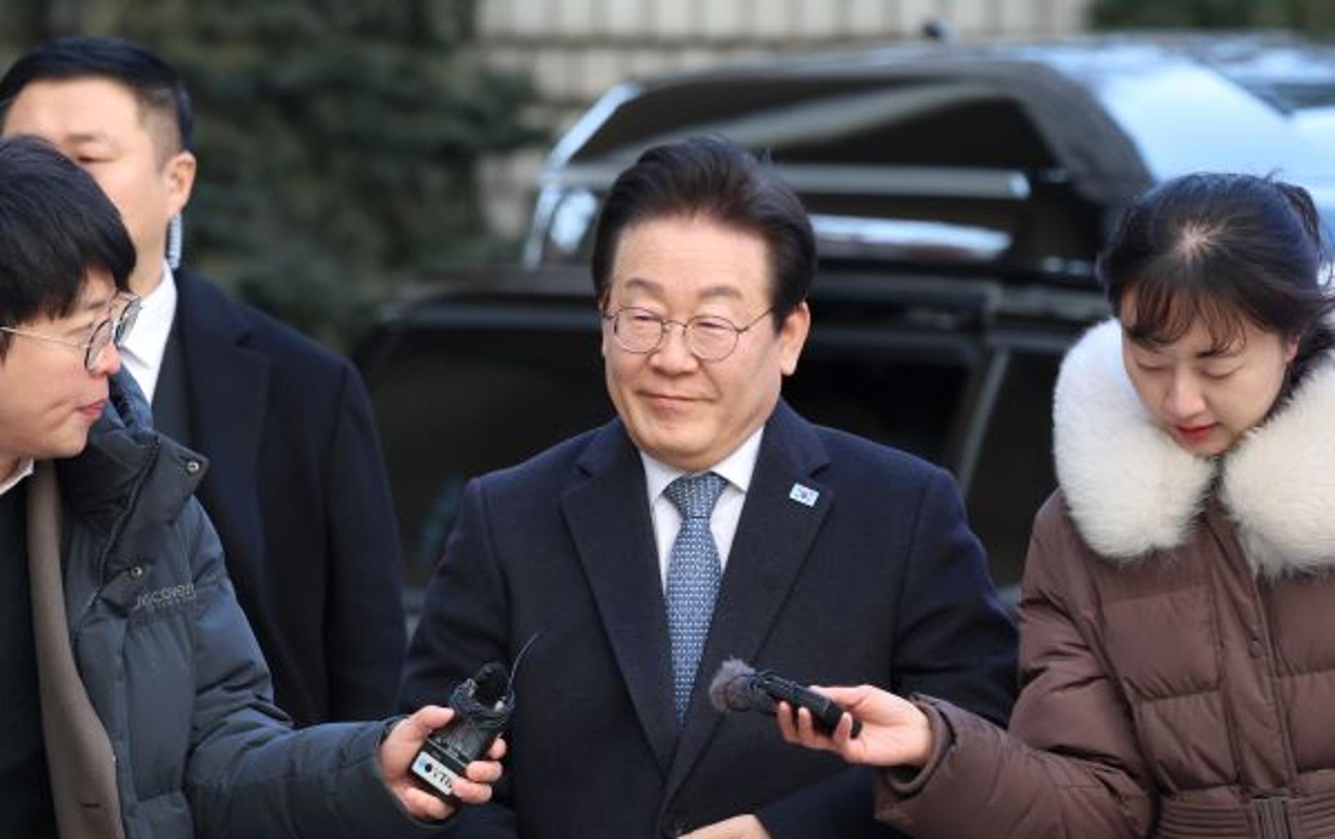 '선거법 2심' 공판 출석… 이재명 "재판 지연없이 끝날 것"