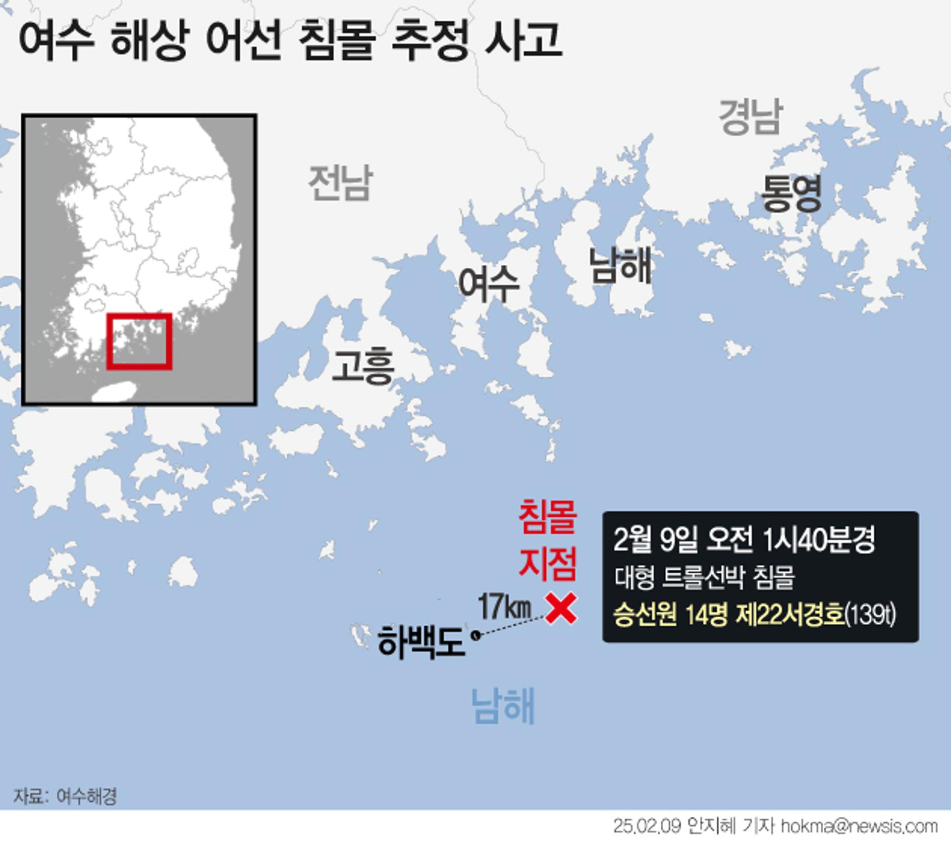 '22서경호' 생존 선원들 "심한 흔들림 후 기울어"