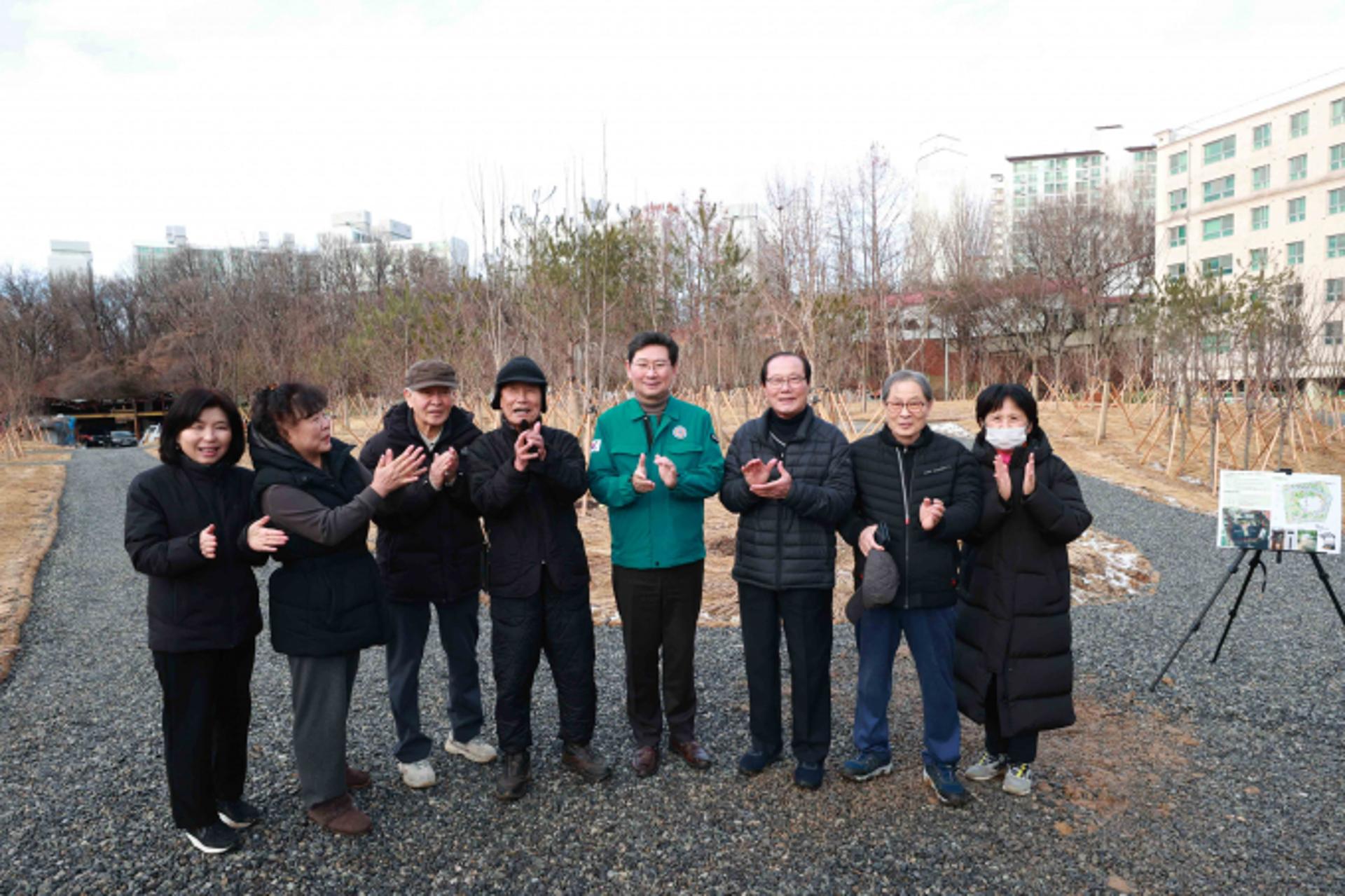 [용인 소식] 이상일 시장,  '미세먼지 차단숲' 현장 점검