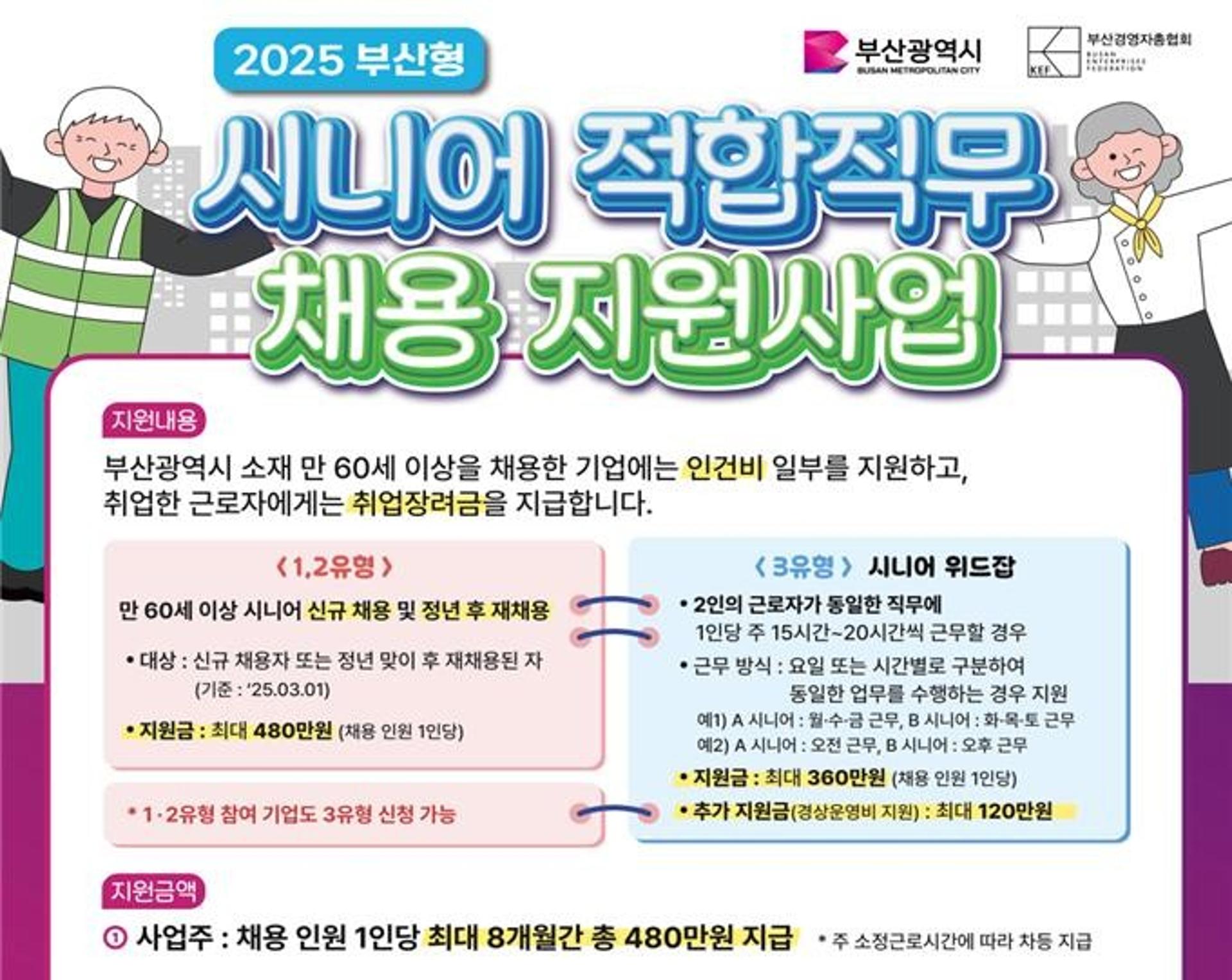 [오늘 부산] "시니어 근로자 채용하고 인건비 지원받아요"
