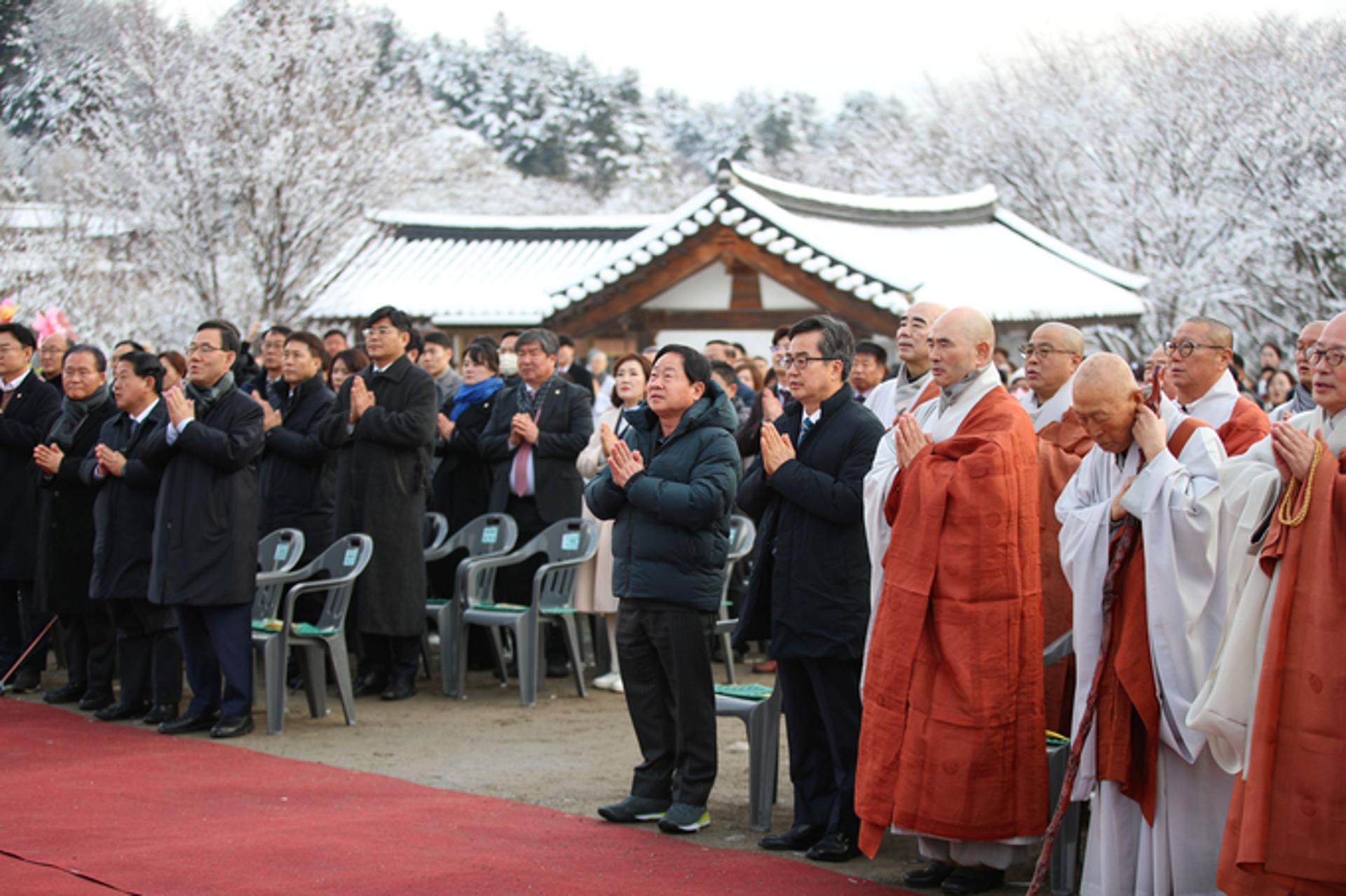 [동정] 주광덕 남양주시장, 봉선사 명상체험센터 기공식 참석