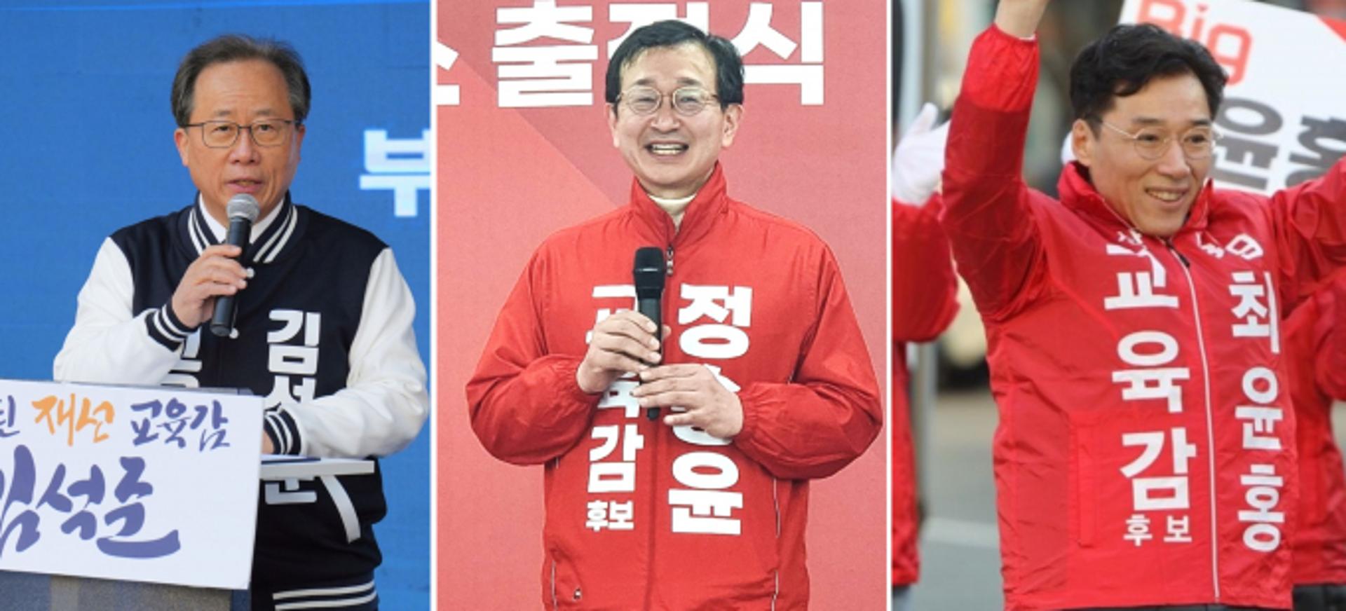 [부산교육감 재선거] 김석준·정승윤, 지지율 격차 6.6%p