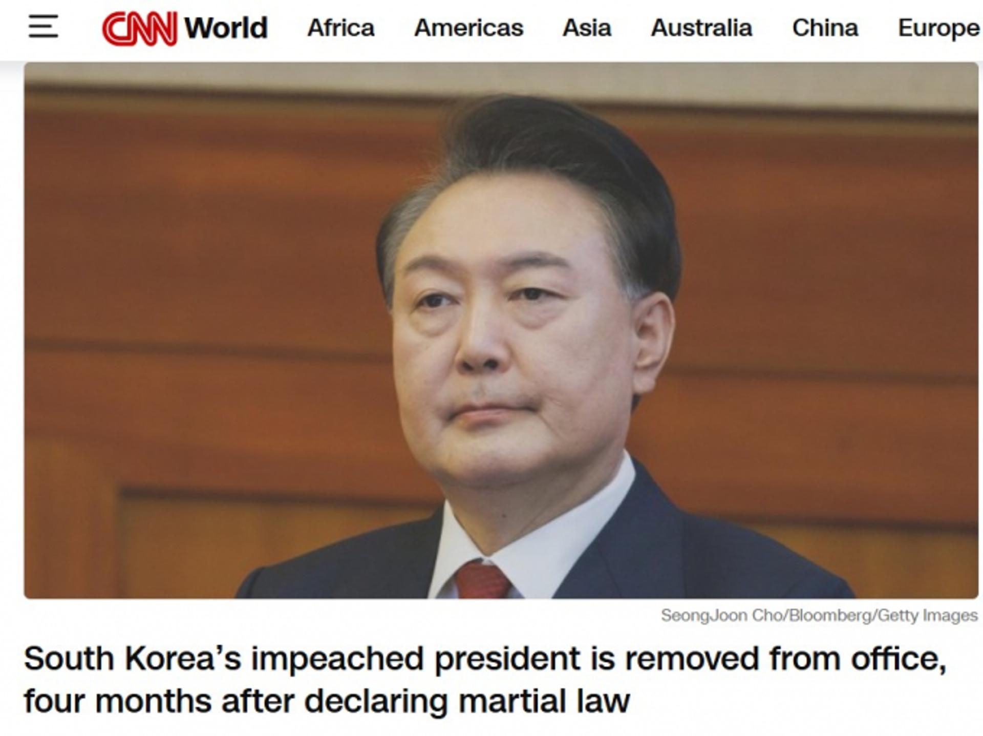 "계엄령·무모한 도박서 패배"… 외신, 윤 대통령 파면 긴급 타전