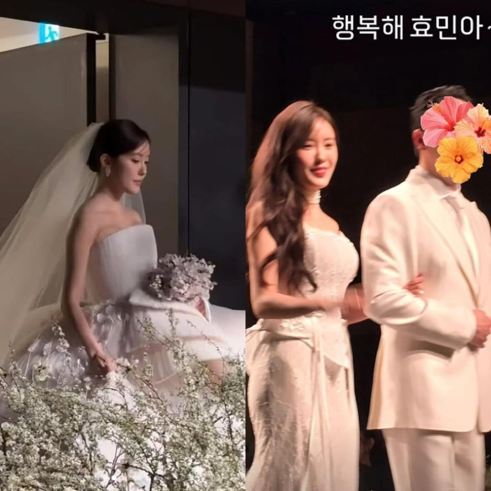 '금융맨과 결혼♥' 티아라 효민… 순백 웨딩드레스 '화제'