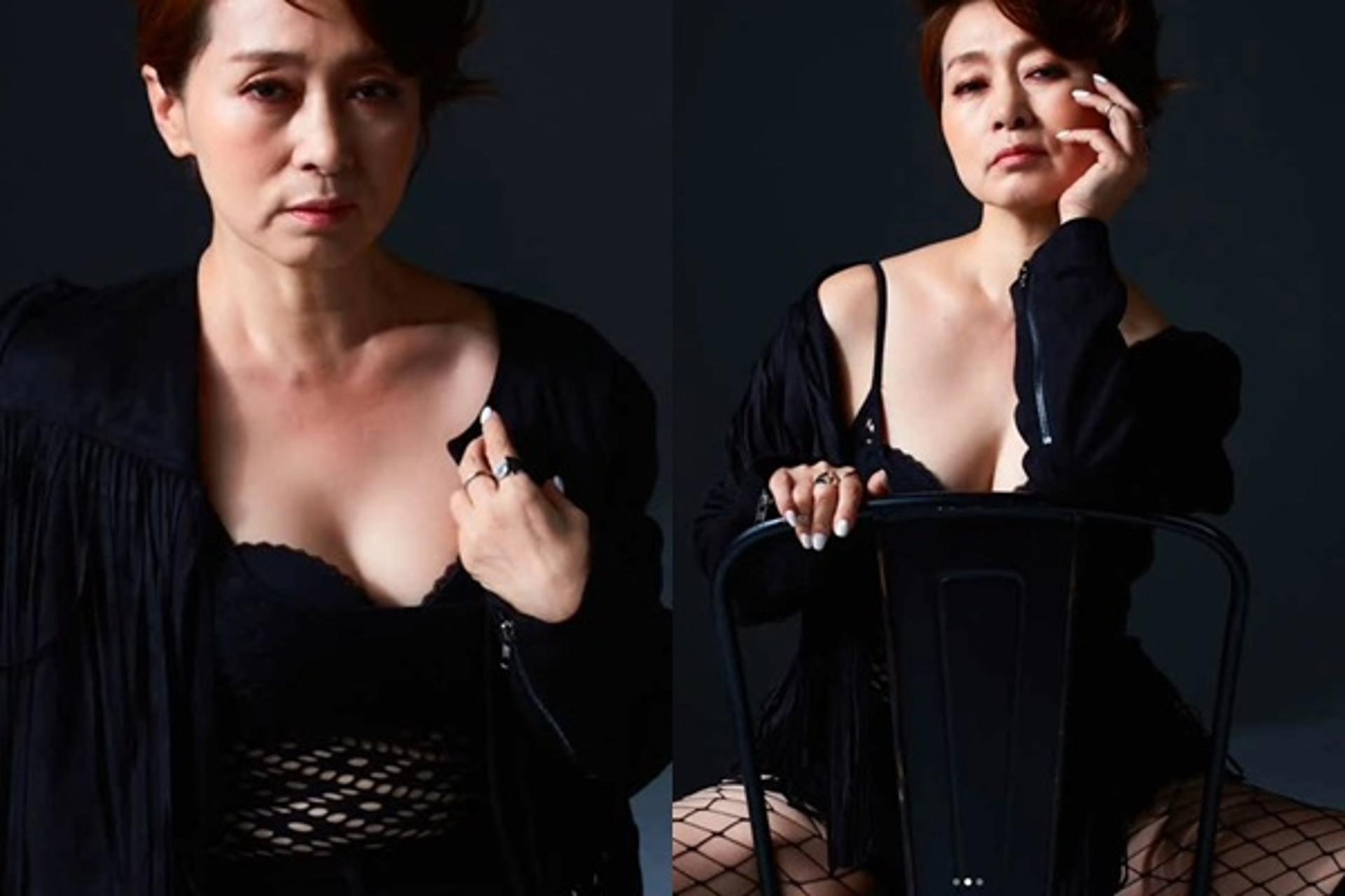 "60세 맞아?"… 문희경, 망사스타킹+레드립 '파격적'
