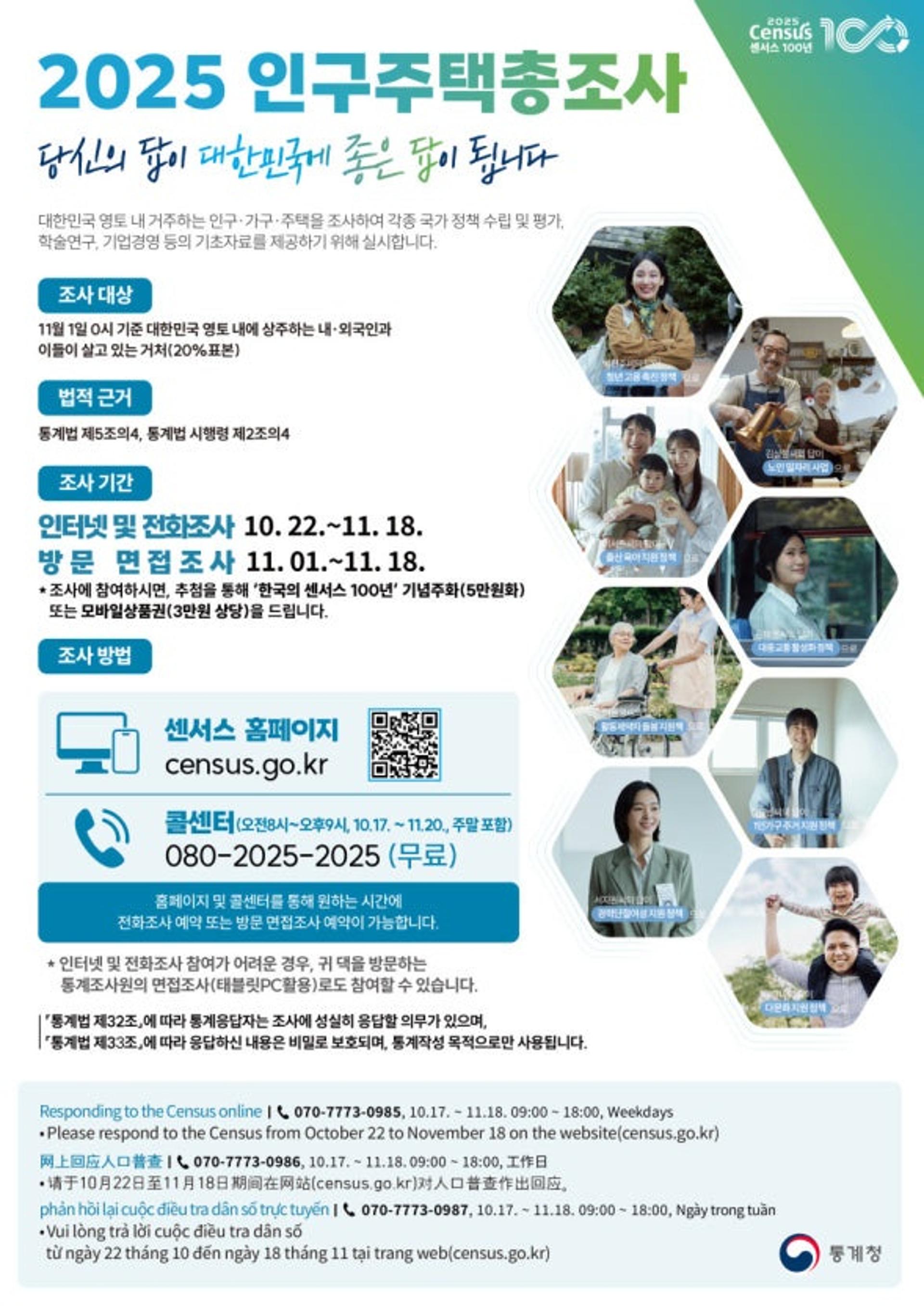[수원 소식] 2025년 인구주택총조사 22일 시작 등