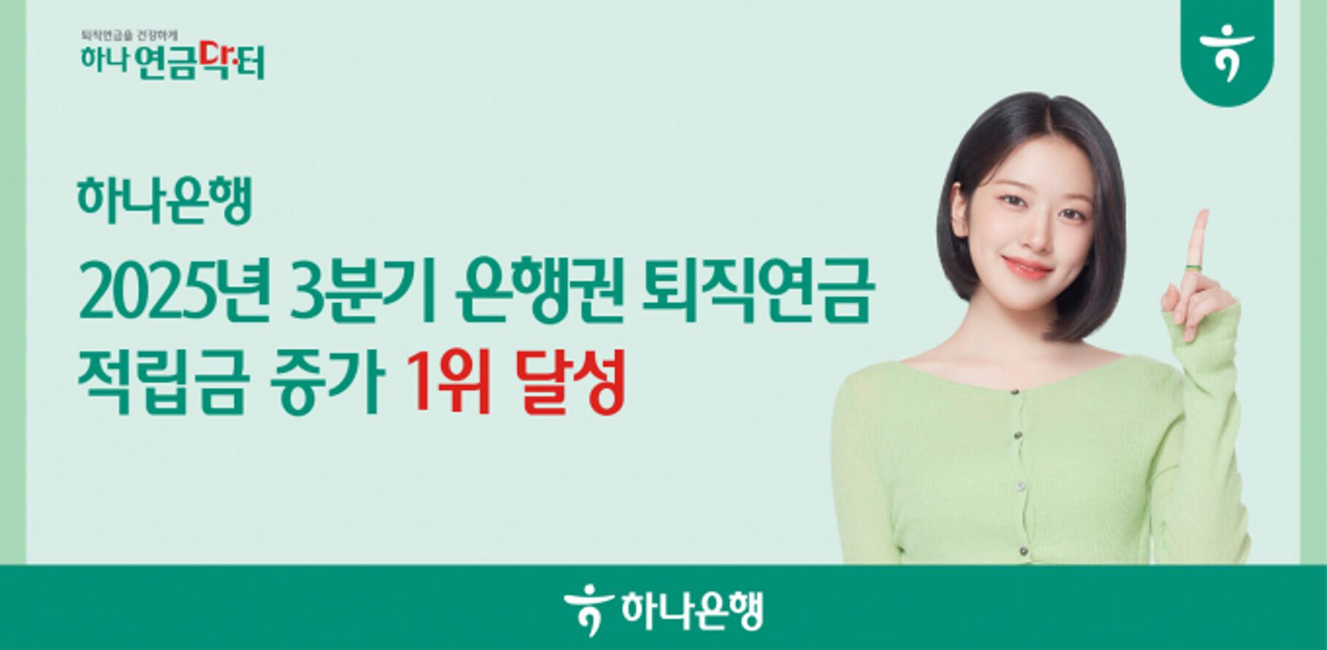 하나은행, 퇴직연금 적립금 44.1조 돌파… 9개월새 4조 가까이 늘었다