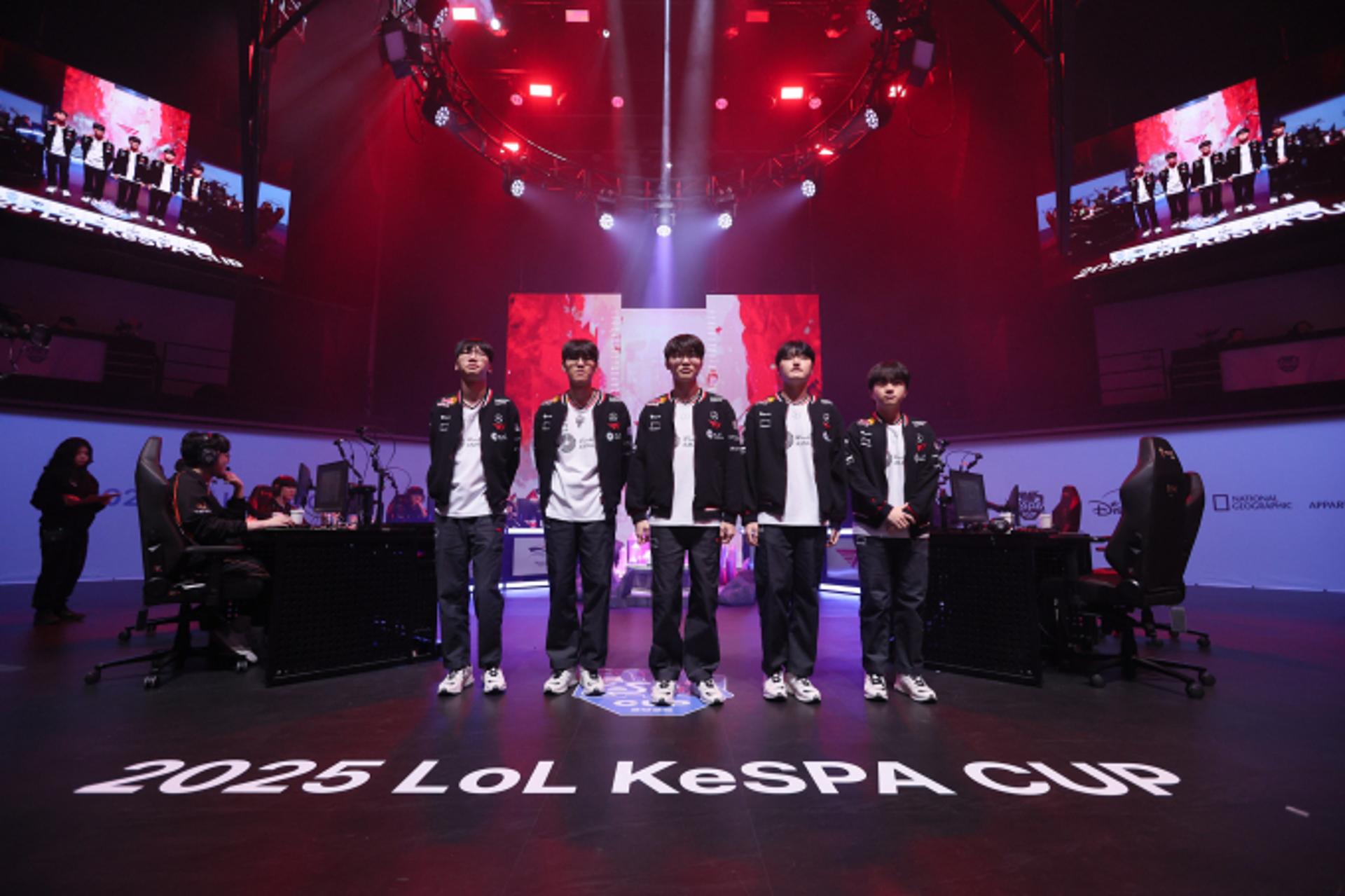 '도오페페케' 첫 대회부터 정상… T1, 한화 꺾고 첫 KeSPA컵 우승