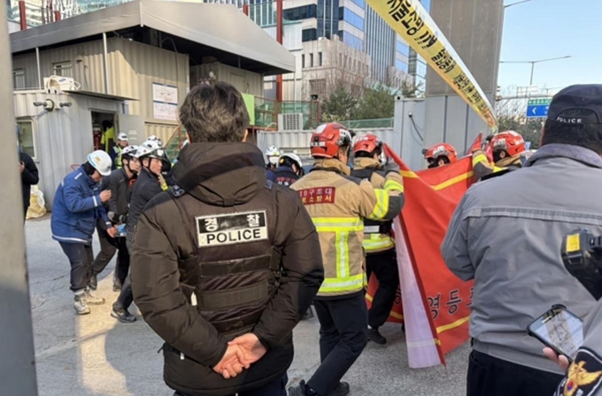 여의도 신안산선 지하 공사 현장서 철근 낙하… 1명 심정지