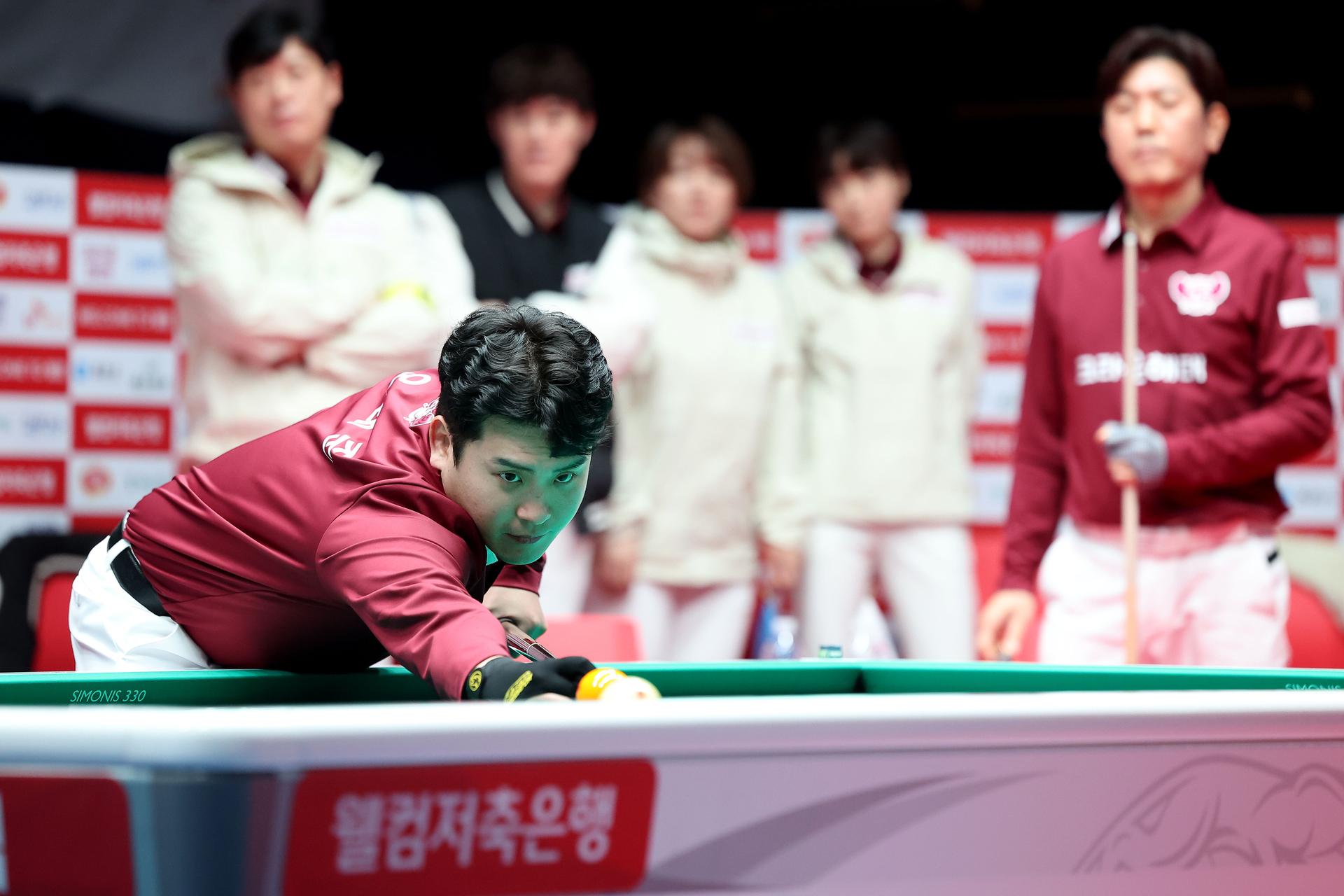 크라운, 우리금융 잡고 '깜짝 업셋'… PBA팀리그 준PO 진출