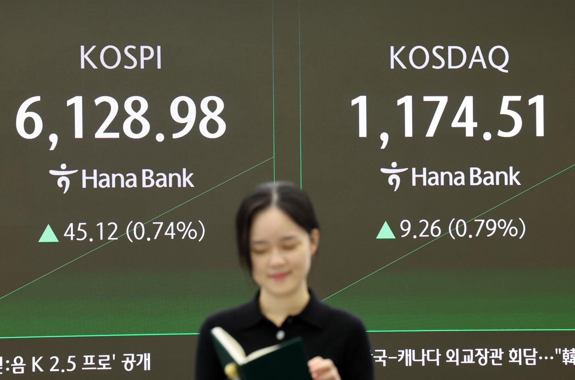 코스피, '사상 최고치' 6200선 돌파…삼성전자 6%대 강세