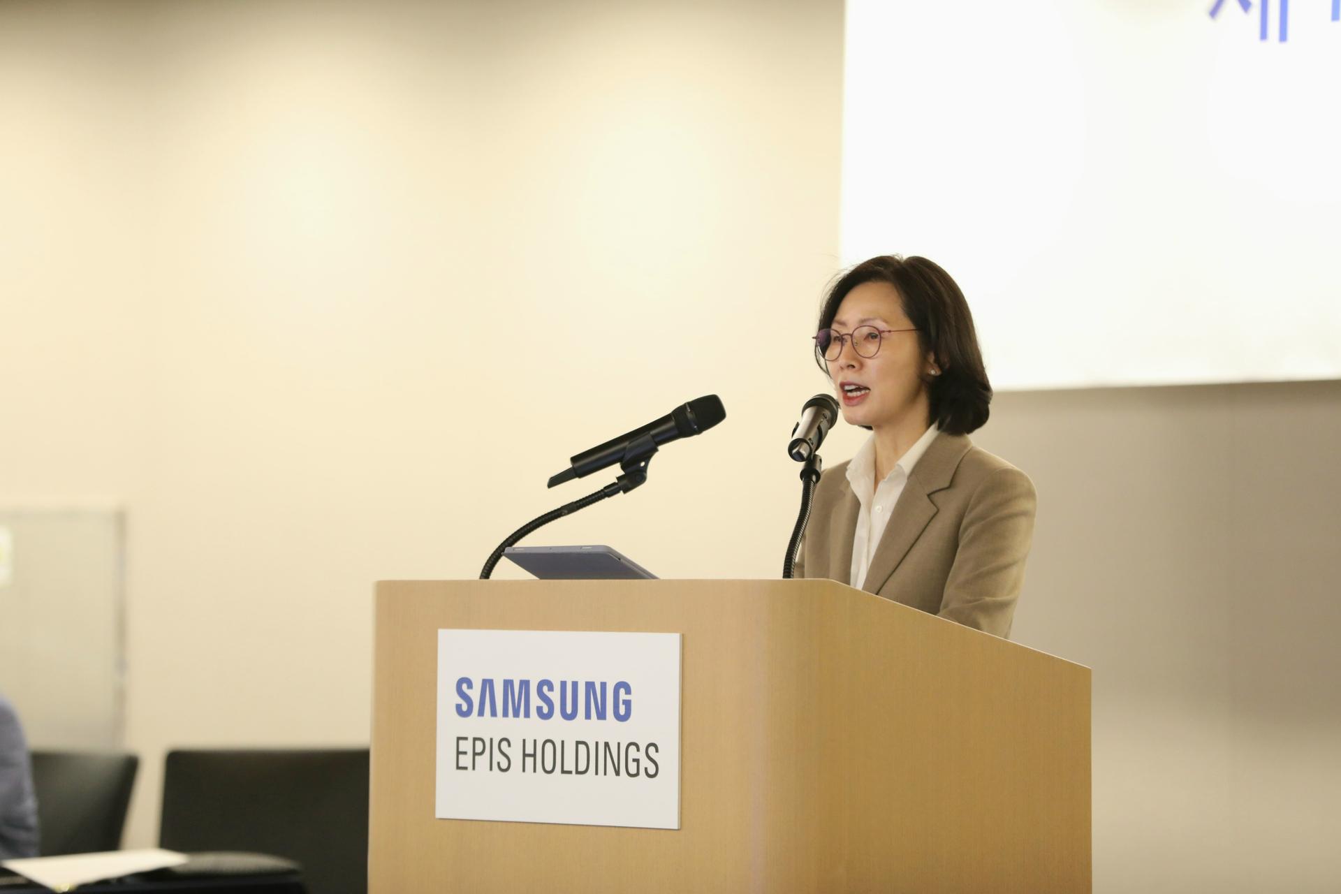 첫 주총 김경아 대표 "삼성에피스 시밀러 넘어 신약개발로 성장 다질 것"