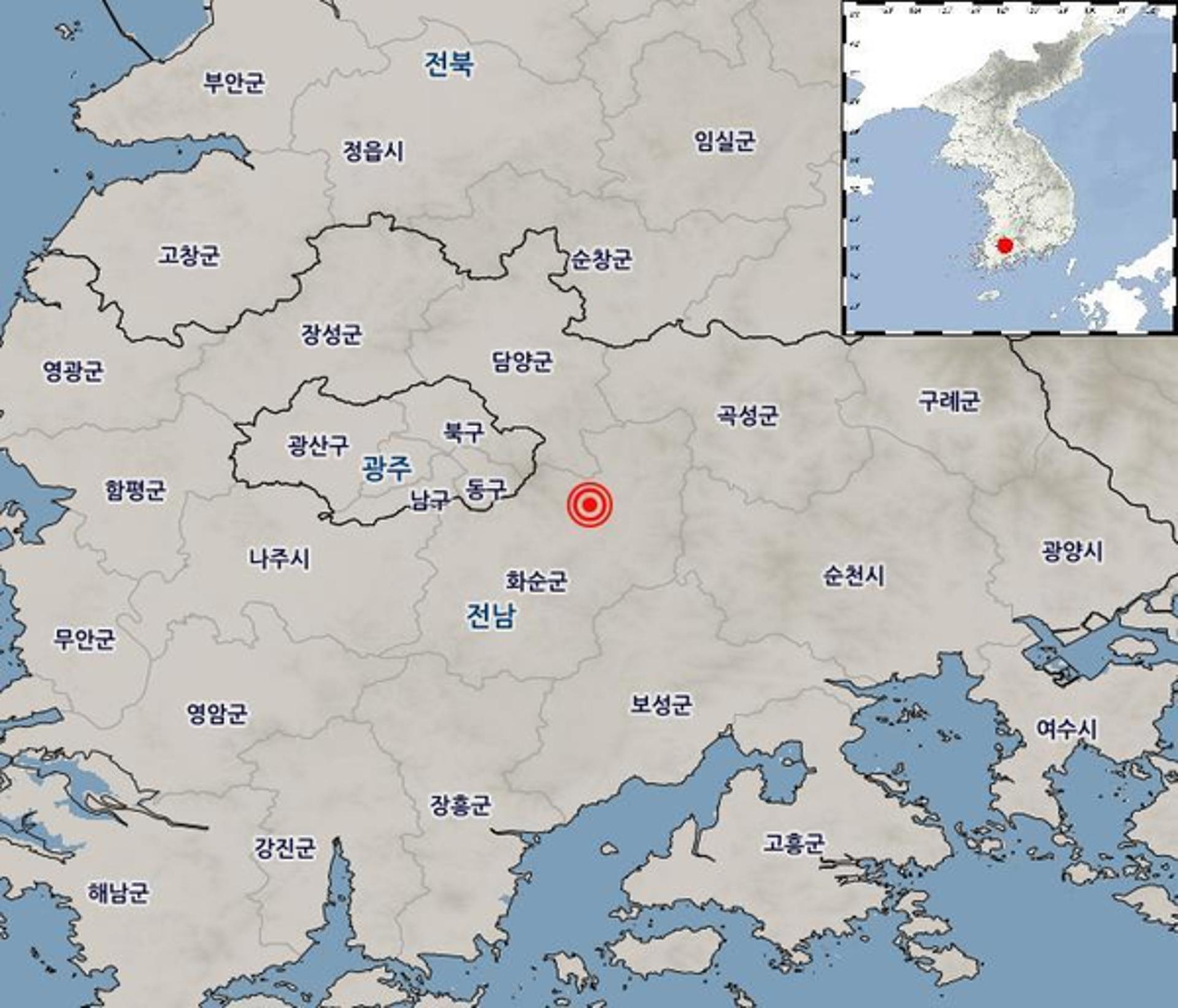 "건물 흔들려" "창문 덜덜"…'규모 2.4' 화순 지진, 곳곳서 신고 잇따라