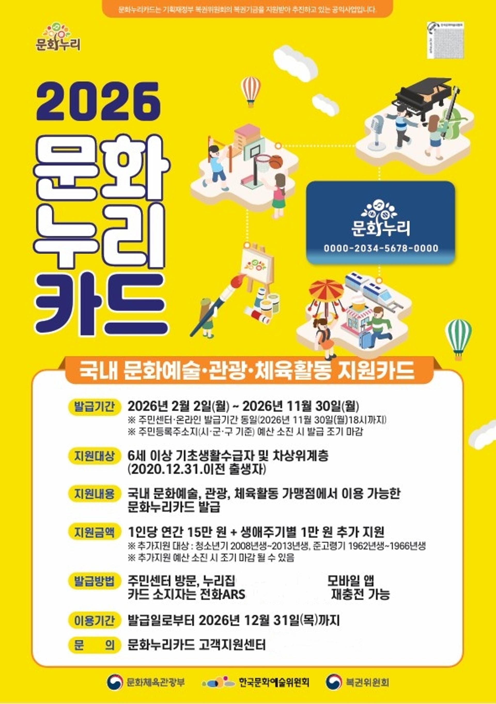 [성주 소식] 차상위층 등에 문화이용권 1인당 15만원 지원