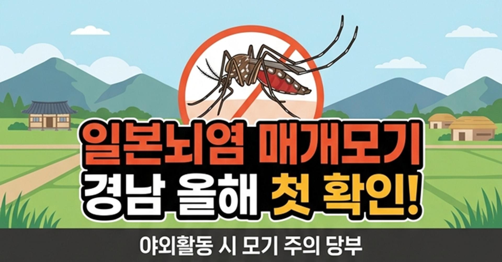 [오늘 경남] 올해 첫 일본뇌염 매개모기 확인 등