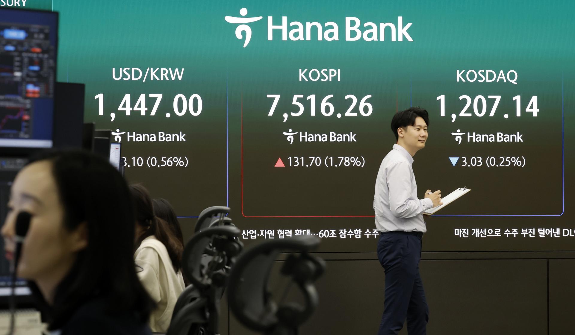 '7500' 뚫은 코스피…개미·외인·기관은 '조 단위'로 움직였다