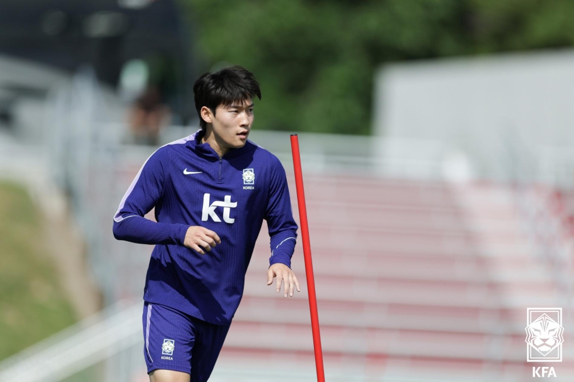 홍명보호 막내 배준호, 부상 이후 전술 훈련 불참…체코전 불투명