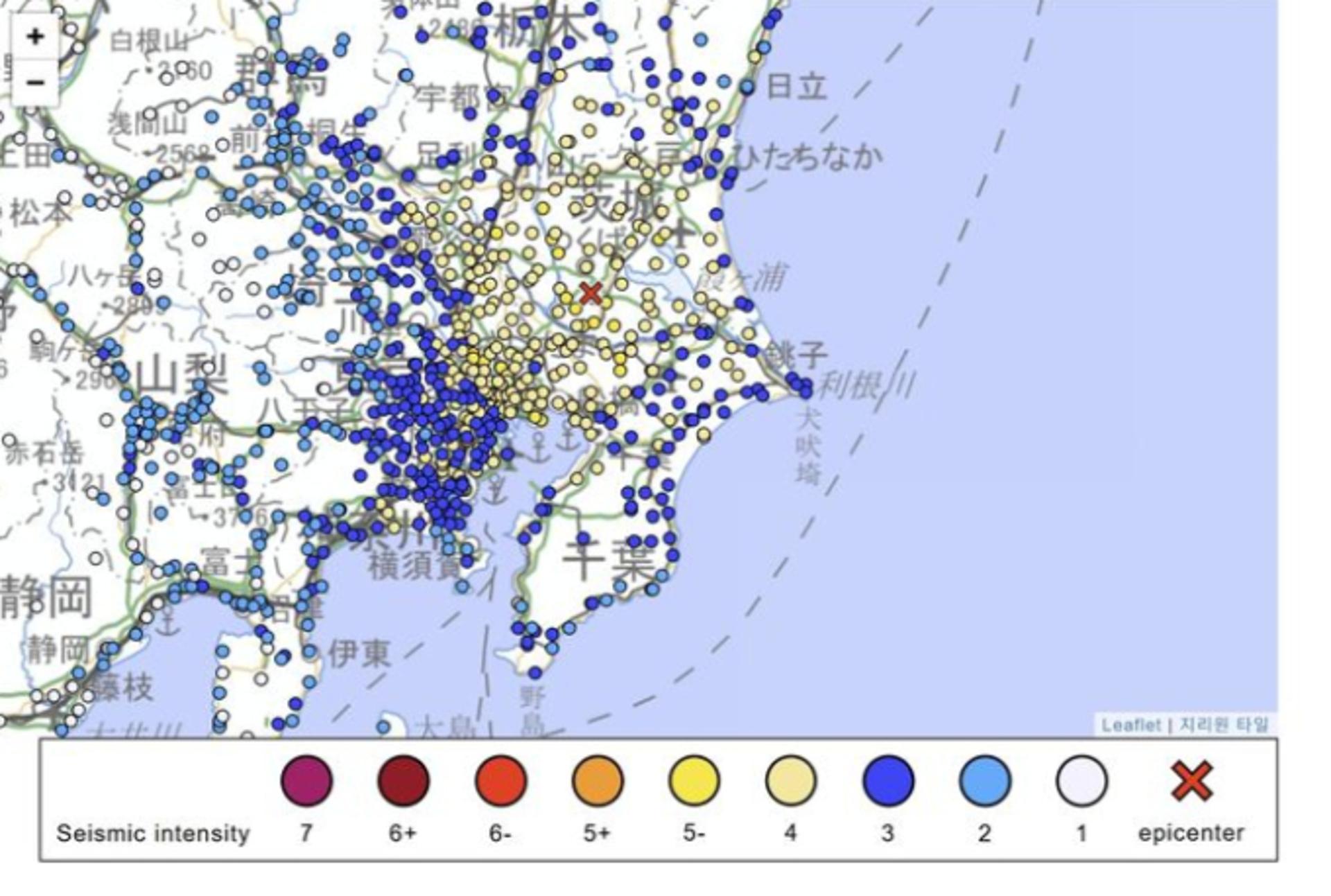 잠든 일본 덮친 '5.9 지진'…원전 이상징후는 아직 없어