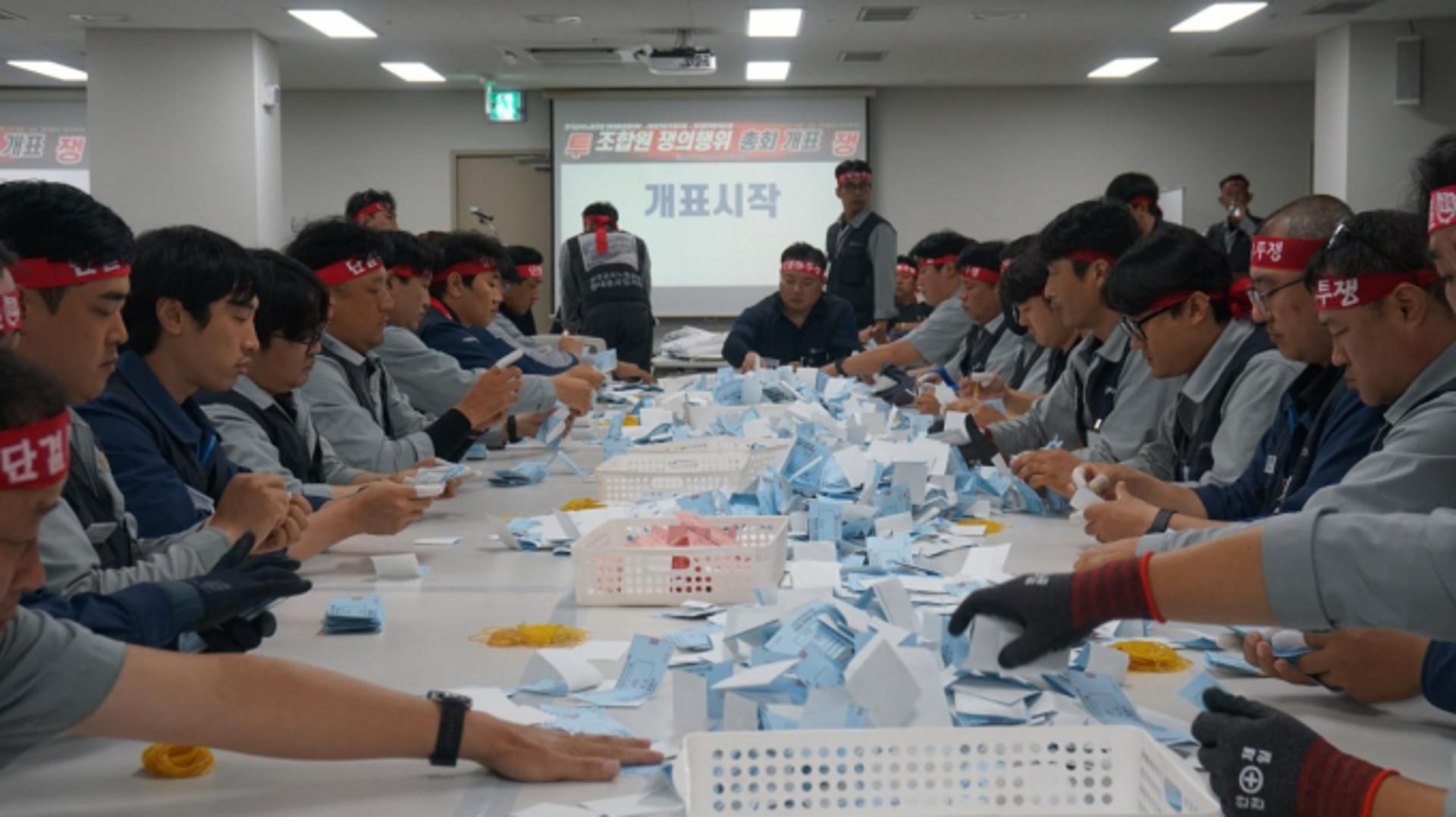 HD현대중공업 노조 파업 찬반투표 가결, 쟁의권 확보