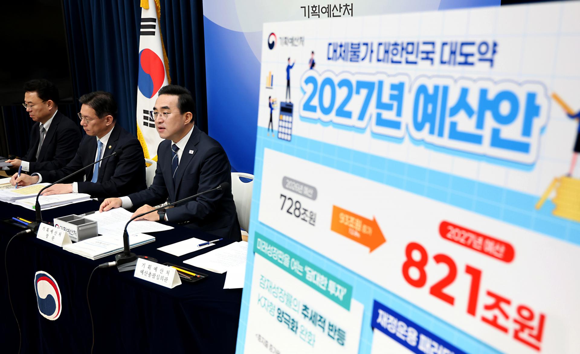 내년 나라 예산 821조원…'역대 최대' 13% 늘렸다