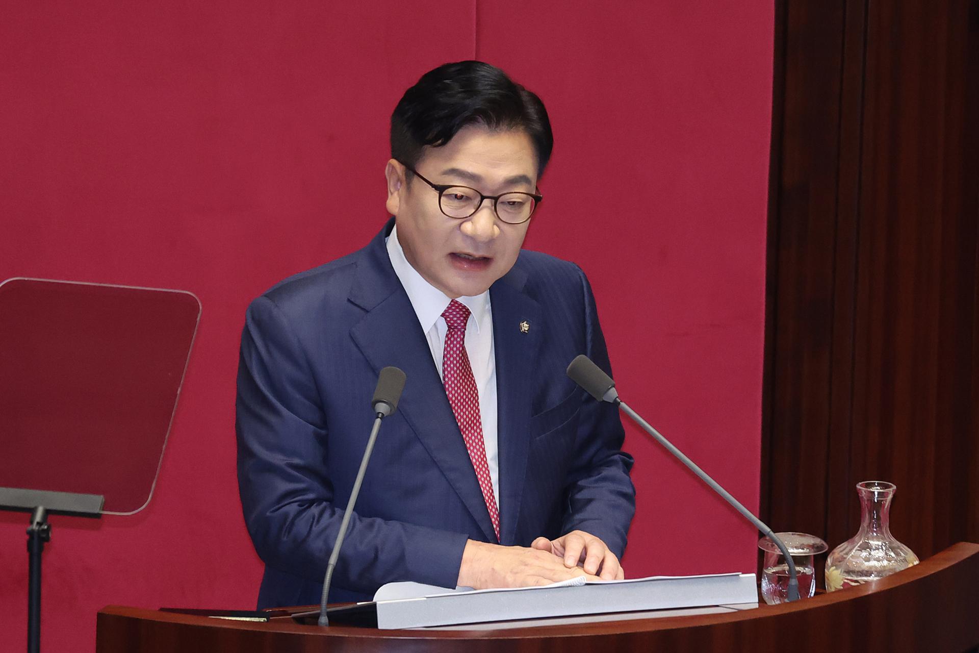 정점식 "정부 1호 과제는 대통령 죄 지우기…개헌 없다"