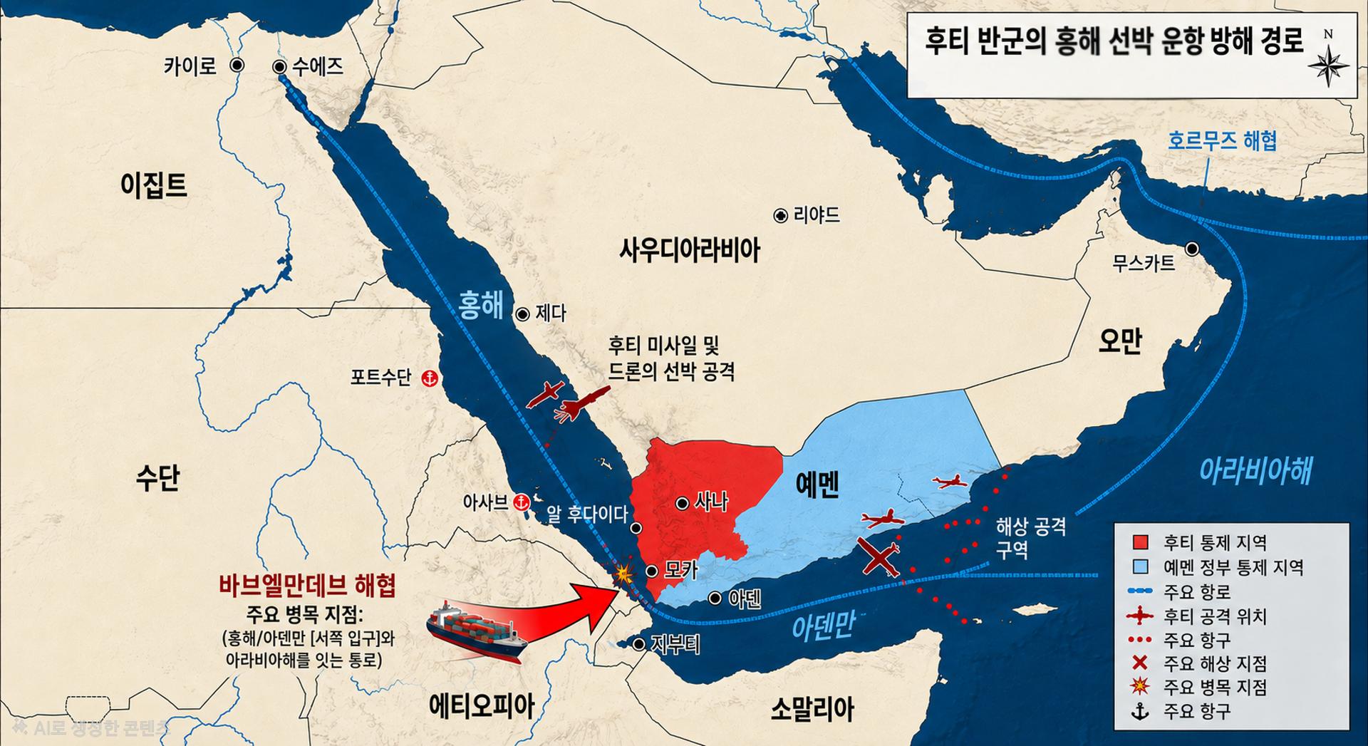 후티 반군, 홍해 봉쇄… 아시아-유럽 해상 운임 폭등