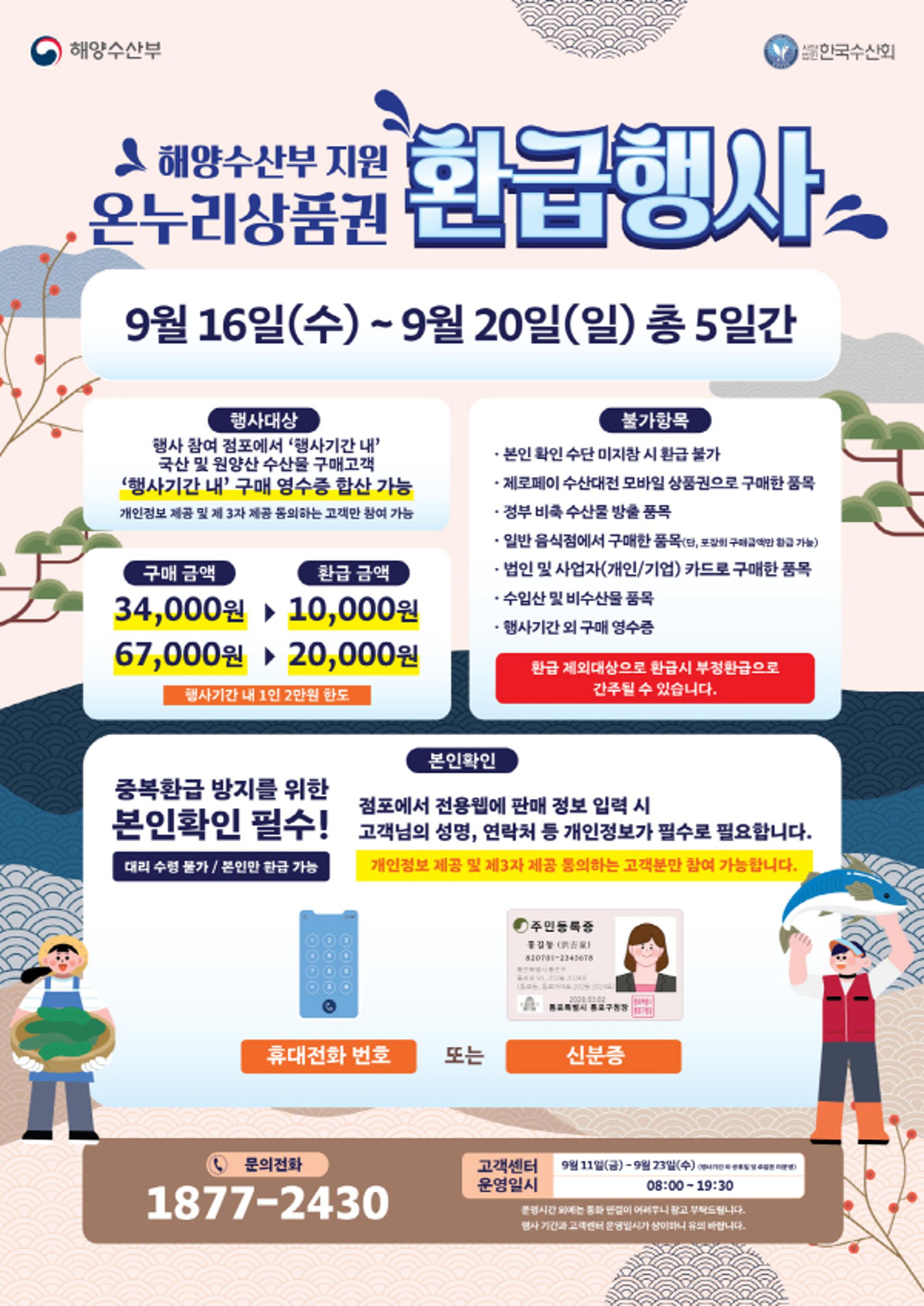 [시흥 소식] 추석 맞아 오이도전통시장서 온누리상품권 최대 2만원 환급