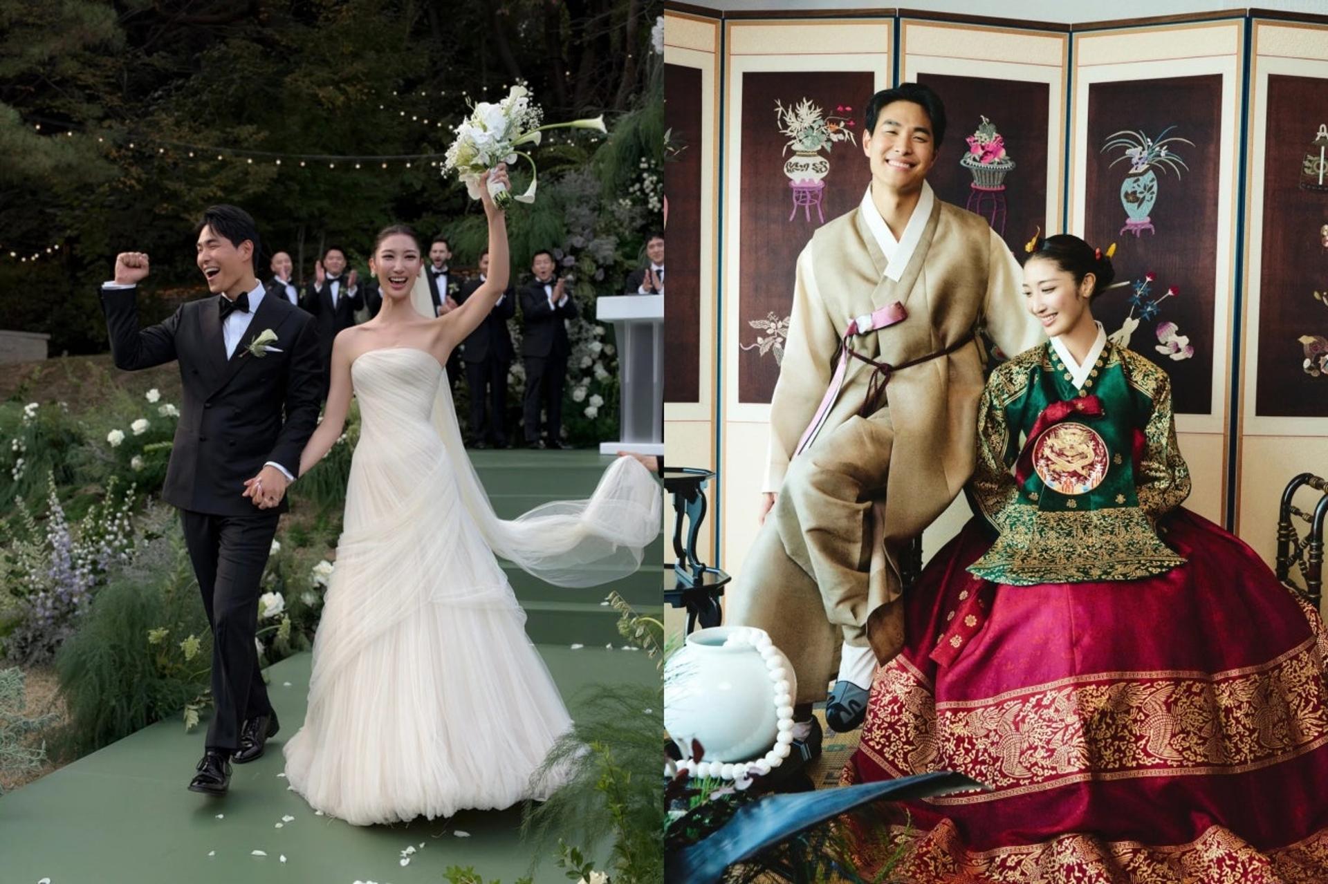 '케데헌' 이재♥샘 킴, 동화 같은 결혼식…조부 신영균 옛집서 화촉
