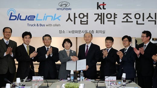 현대차, 대형트럭 블루링크 서비스 도입