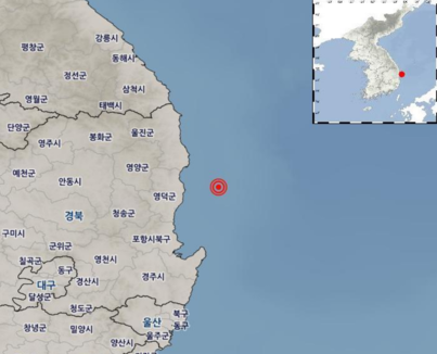 지진발생 위치/ 사진=기상청 제공