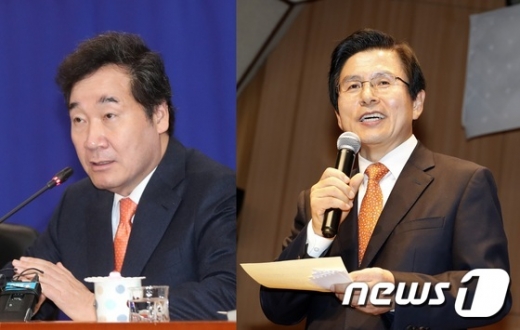 이낙연 국무총리와 황교안 전 국무총리(오른쪽). /사진=뉴스1