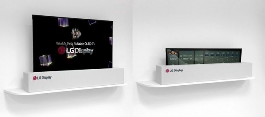 롤러블 TV. /사진=LG디스플레이