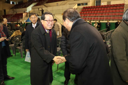▲ '새해인사회'를 개최한 조광한 남양주시장. / 사진제공=남양주시