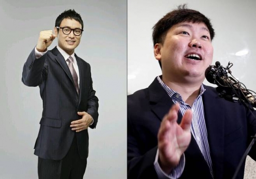 개그맨 노정렬과 신재민 전 기획재정부 사무관. /사진=노정렬 SNS, 머니투데이