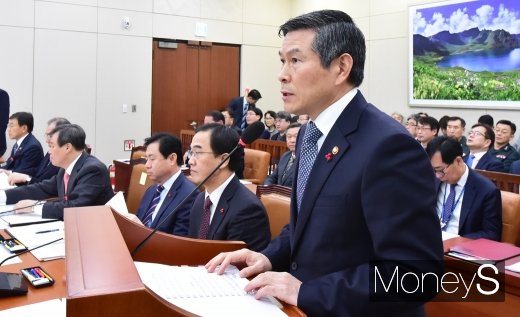 [머니S포토] 남북경제특위, 정경두 국방장관 업무보고