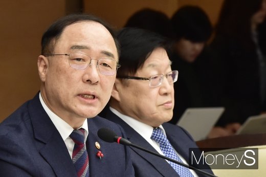[머니S포토] 기재부-경제단체장 간담회, 입 뗀 홍남기