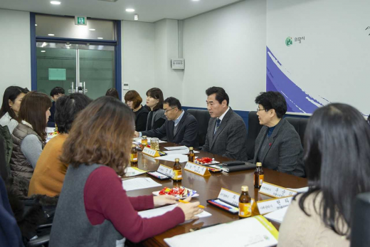 ▲ 의왕시, 복지플래너 간담회. / 사진제공=의왕시