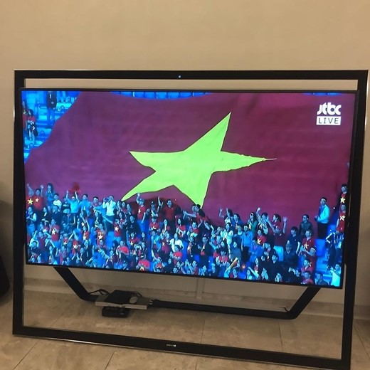 아시안컵 8강 진출 축하. 사진은 아시안컵16강전 베트남과 요르단의 경기 중계 화면. /사진=이다해 인스타그램