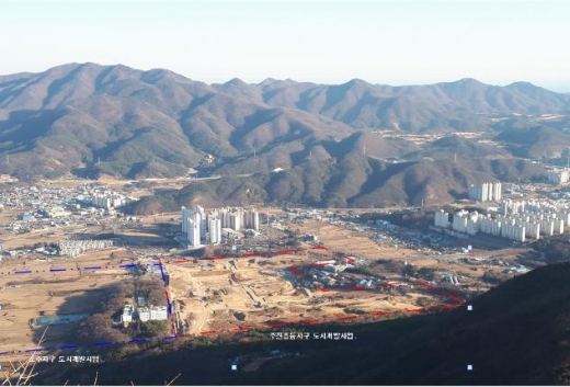 양산시 웅상지역에 인구 1만명의 미니신도시가 들어선다.주진흥등지구 도시개발사업부지 위치/사진=양산시