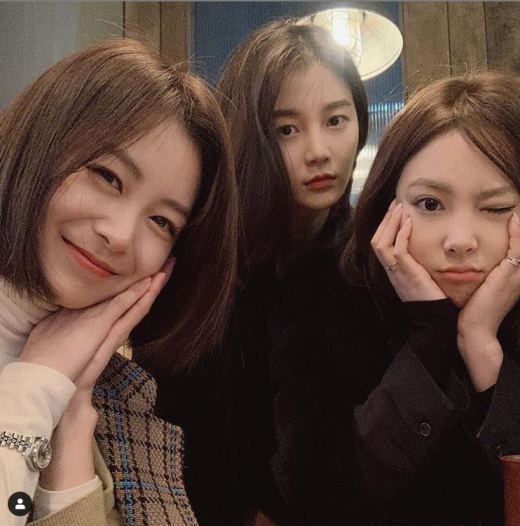 (왼쪽부터)송다은,임현주,김장미/사진=김장미SNS 캡처