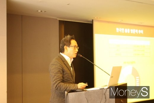 새해 사업 전략을 설명하는 권용집 홍콩관광청 한국 지사장. /사진=박정웅 기자