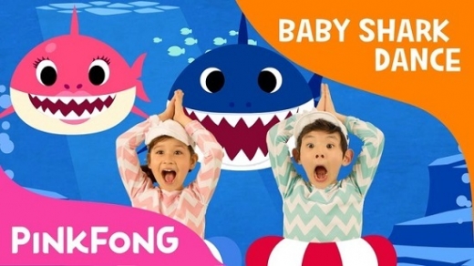 동요 '상어가족' 영어판인 '베이비 샤크'. /사진=유튜브 채널 '핑크퐁' 캡쳐화면