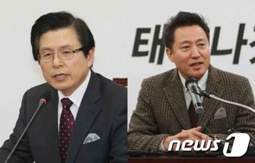황교안 전 국무총리와 오세훈 전 서울시장(오른쪽)./사진=뉴스1