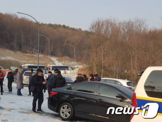 용의자로 추정되는 곽모씨(41)가 도주한 함박산 일대. /사진=뉴스1