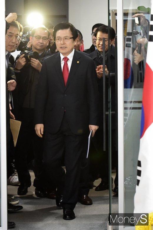 [머니S포토] 황교안, 여의도 당사 방문