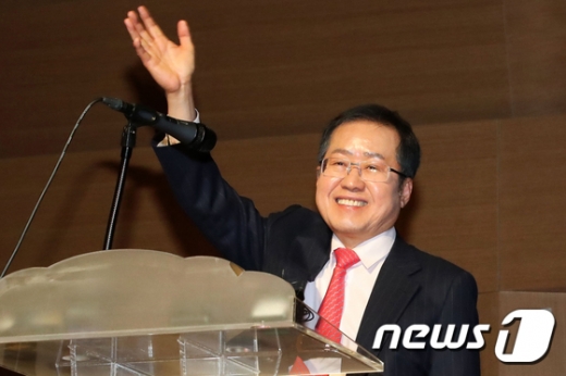 홍준표 전 자유한국당 대표가 전당대회 출사표를 던졌다. /사진=뉴스1 임세영 기자