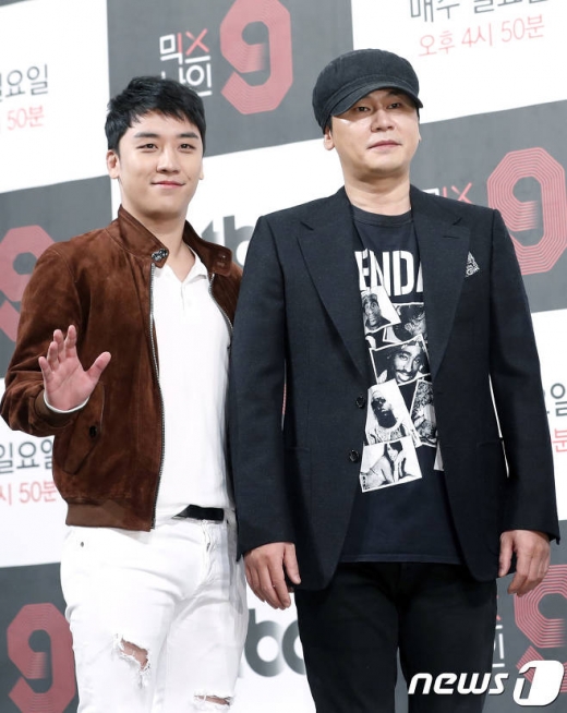 양현석 대표(오른쪽)와 가수 승리./사진=뉴스1