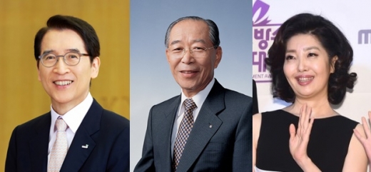 신창재 교보생명 회장, 강신호 동아쏘시오그룹 명예회장, 여에스더 에스더포뮬러 대표 /사진=교보생명, 동아제약, 뉴스1DB