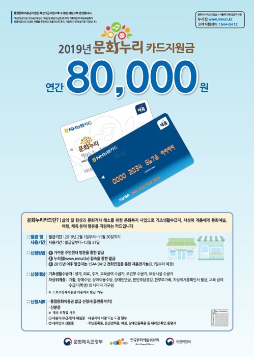 문화누리카드. /사진=문화체육관광부 제공