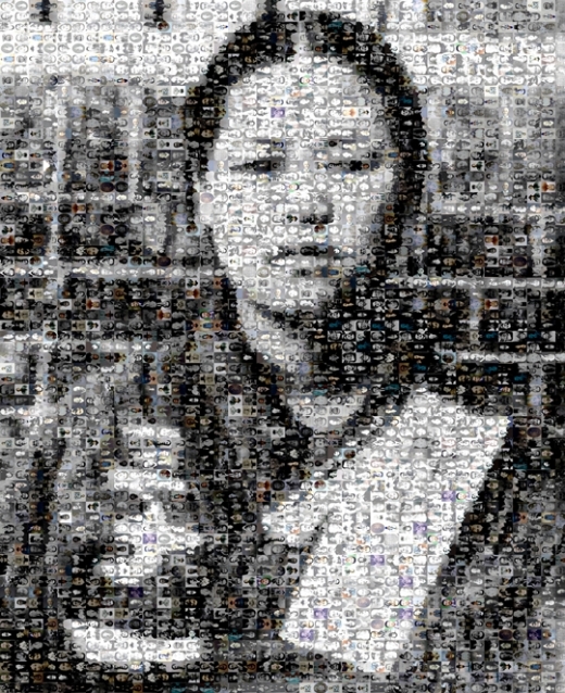 국가보훈처가 1992년부터 2018년까지 매달 선정해 발표한 이달의 독립운동가 293명의 사진을 유관순 열사를 배경으로 안드레 모자이크 프로그램을 이용해 만든 그래픽. /사진=국가보훈처, 뉴스1